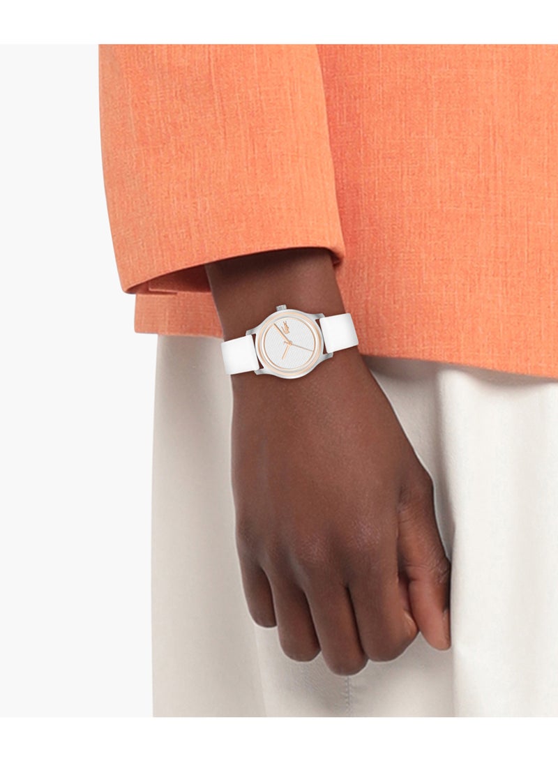 LACOSTE Round Analog Women'S White Case Watch - 2001392 - Image 4