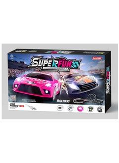 Joysway SHWY SUPERFUN 201 SLOT RACING SET 1:43 USB ,MEGA TRACKS,308CM 