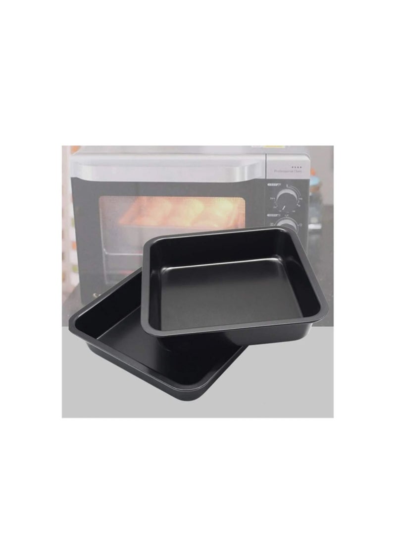 بيسبل بيسبيل قالب كيك مربع غير لاصق، 20 سم، صينية تحميص وبراوني من الفولاذ الكربوني المتين – BB2694 - Image 3