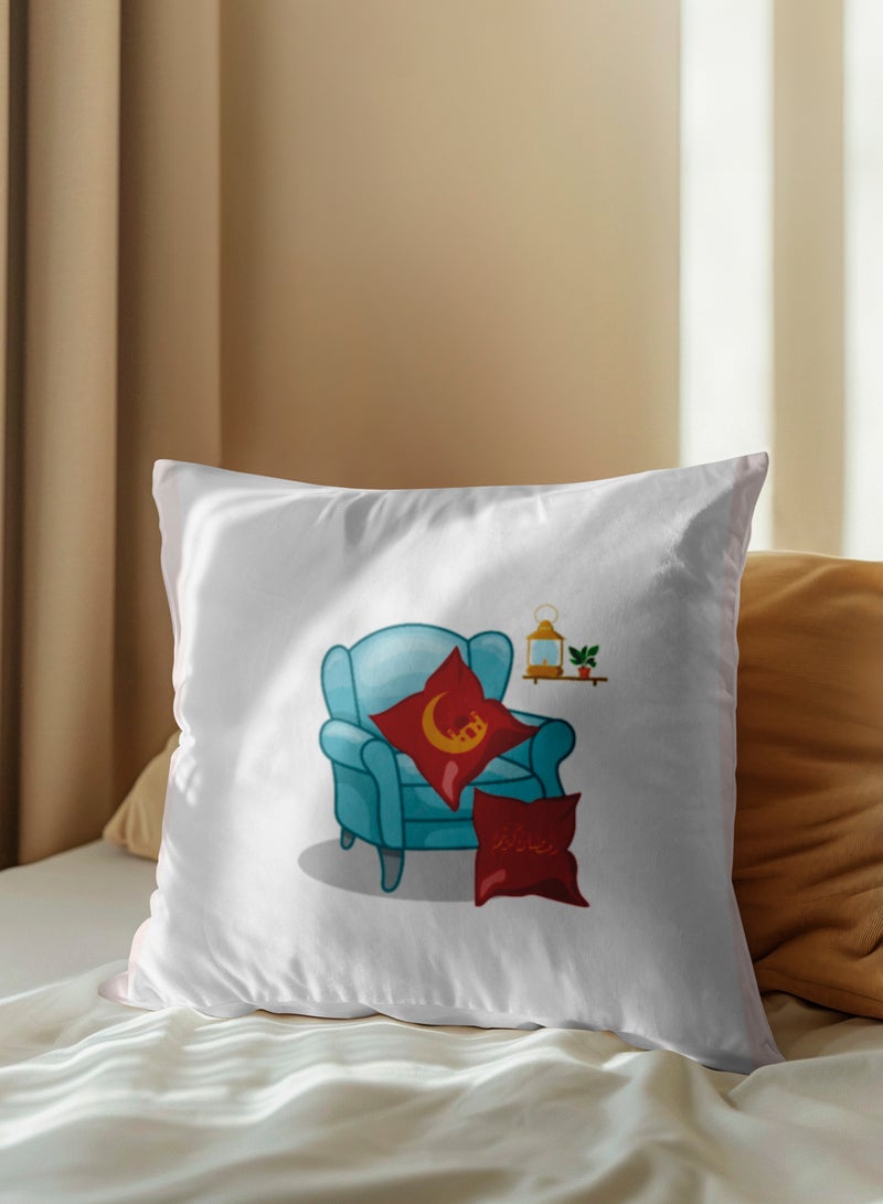 لوحة غطاء وسادة من البوليستر بتصميم رمضان كريم - Image 1