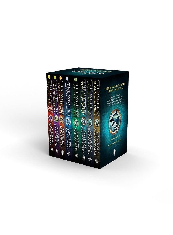 The Witcher Boxed Set: The Last Wish, Sword of Destiny, Blood of Elves, Time of Contempt, Baptism of Fire, The Tower of The Swallow, The Lady of The Lake, Season of Storms