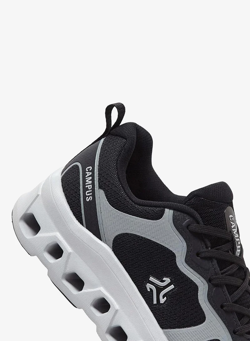 Campus Black Men Crunk Marathon Cushion Lace-Up Running Shoes-Black for Men | Best Price UAE