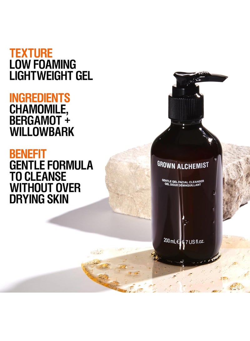 منظف وجه جل لطيف بخلاصة ورق الجيرانيوم وزيت البرغموت وزيت البراعم الوردية  منظف وجه قائم على الزيوت للبشرة الجافة والحساسة غسول وجه مرطب طبيعي يقلل من حب الشباب 200 مل - Image 2