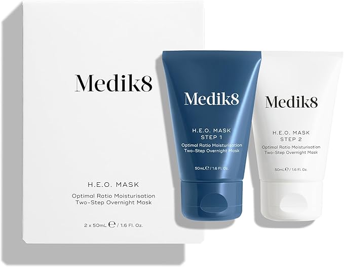 Medik8 HEO Mask Optimal Ratio Moisturisation TwoStep Overnight Hydrating Face Mask 2 x 50ml - Image 5
