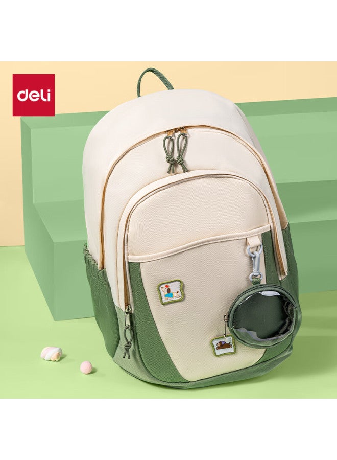 Deli Deli Bb208 Yuanqi Series Student Backpack , Gree - Image 5