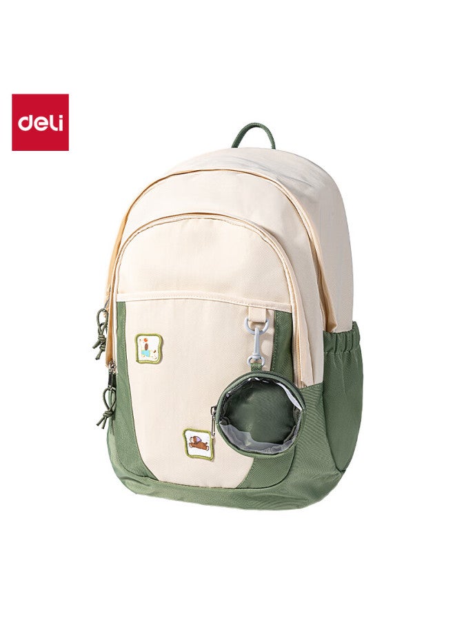 Deli Deli Bb208 Yuanqi Series Student Backpack , Gree - Image 4