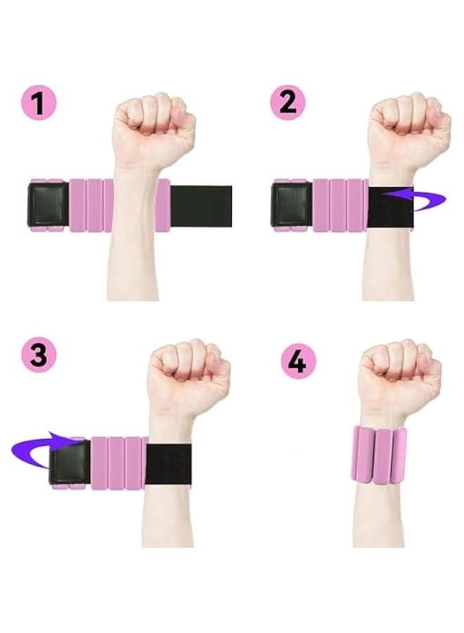 HOOKOR Adjustable Wrist & Ankle Weights for Women and Men, Workout Weights Set of 2 (1Lb Each), Suitable for a Variety of Sports - Image 3
