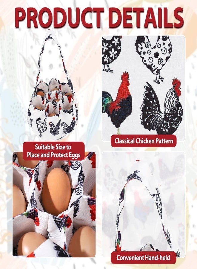 XLSXEXCL Egg Collecting Apron and Basket, 12 Deep Pockets Chicken Apron and 7 Deep Pockets Chicken Egg Basket, Tie:78cm(M) - Image 4