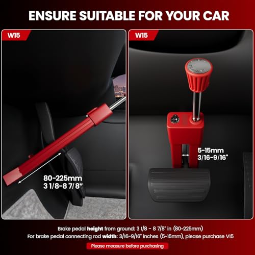 OPSOOPI Anti Theft Car Device, Brake Pedal Lock for Car Security & Car Theft Prevention Device, Tactical Pedal Lock Anti Theft Car (SUV/Truck/Van) - Image 3