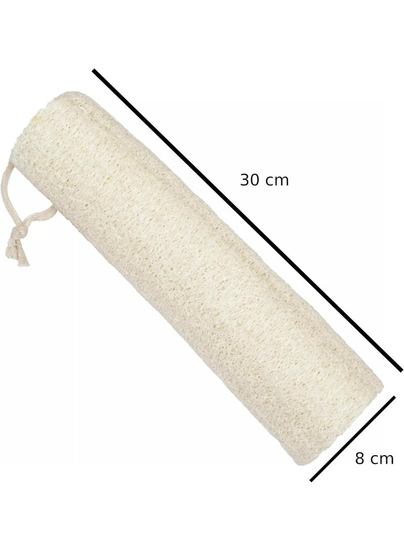 MOMENT Natural Organic Egyptian Loofah Sponges, 30x8cm Large Exfoliating Shower Loofah Body Scrubbers SPA Beauty Bath and Radiant Skin - Image 5