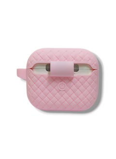 Generic AirPods 3 Silicone Case with Stylish Ribbed Design - Pink  - Image 3