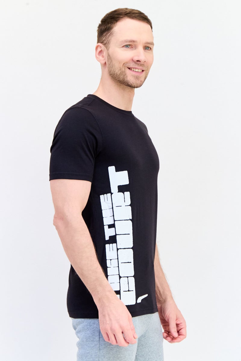 PUMA Men Sportswear Fit Short Sleeve Outdoor T-Shirt, Black - Image 4