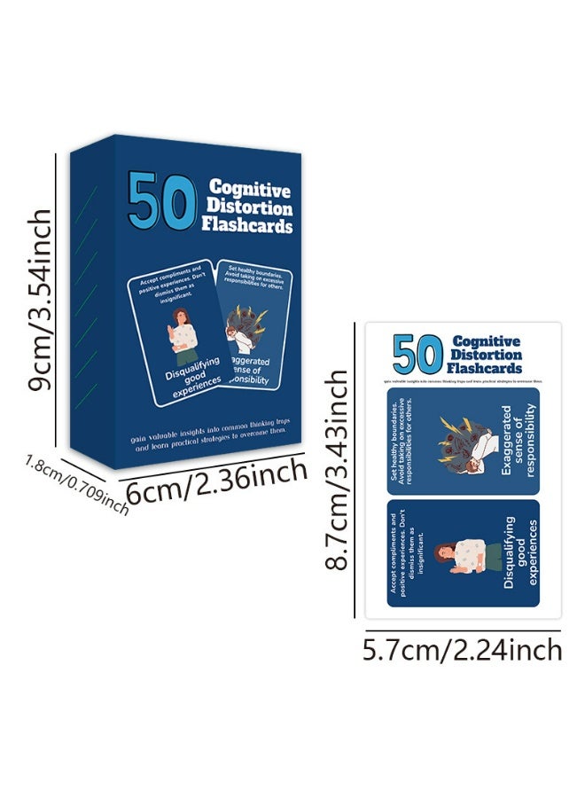 Cards For Coping Skill– Mental Health & Counseling | 50-Sheet Emotional Regulation Affirmation Cards For Teens, Adults, Women, Men, Kids – Mindfulness & Tool - Image 2