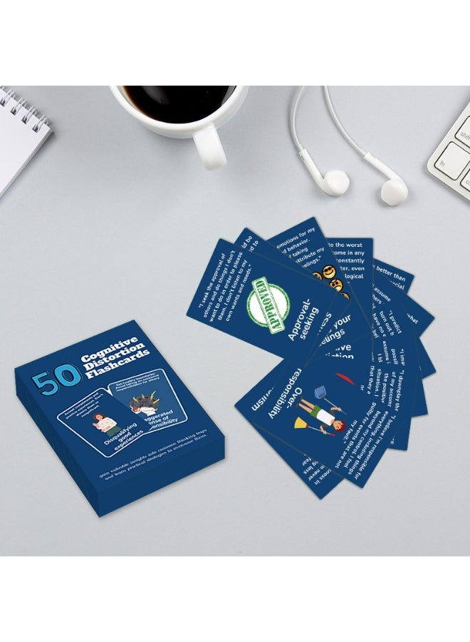 Cards For Coping Skill– Mental Health & Counseling | 50-Sheet Emotional Regulation Affirmation Cards For Teens, Adults, Women, Men, Kids – Mindfulness & Tool - Image 3