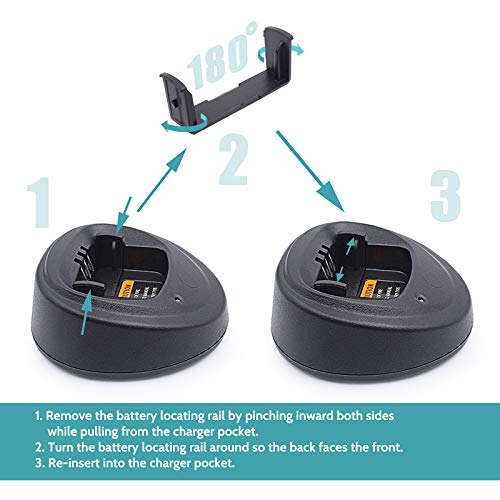 Accessoryway Replace WPLN4137BR WPLN4137 PMPN4173A Charger for Motorola CP200 CP200D PR400 EP450 DEP450 CP040 CP150 CP180 Rapid Charger - Image 4