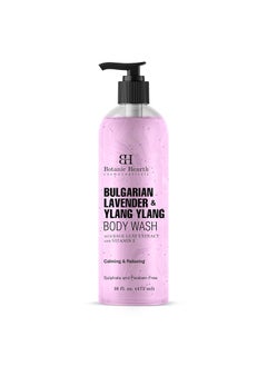 Botanic Hearth Botanic Hearth Bulgarian Lavender  Ylang Ylang Body Wash 16 fl oz with Vitamin E Sage Leaf Extracts  Calming  Relaxing  Sulphate  Paraben Free 