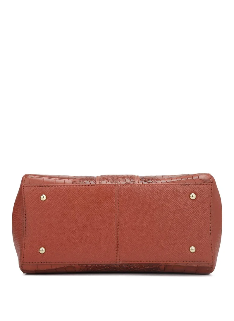 Da Milano  Genuine Leather Red Satchel Bag for Women | Best Price UAE