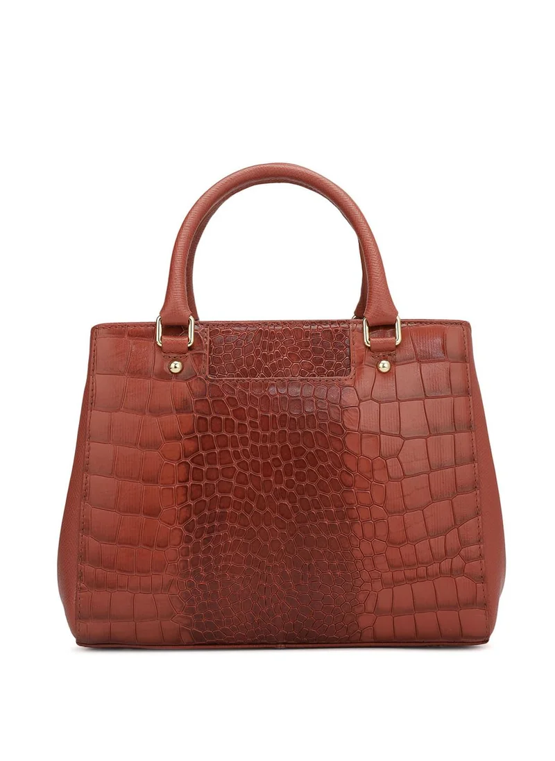 Da Milano  Genuine Leather Red Satchel Bag for Women | Best Price UAE