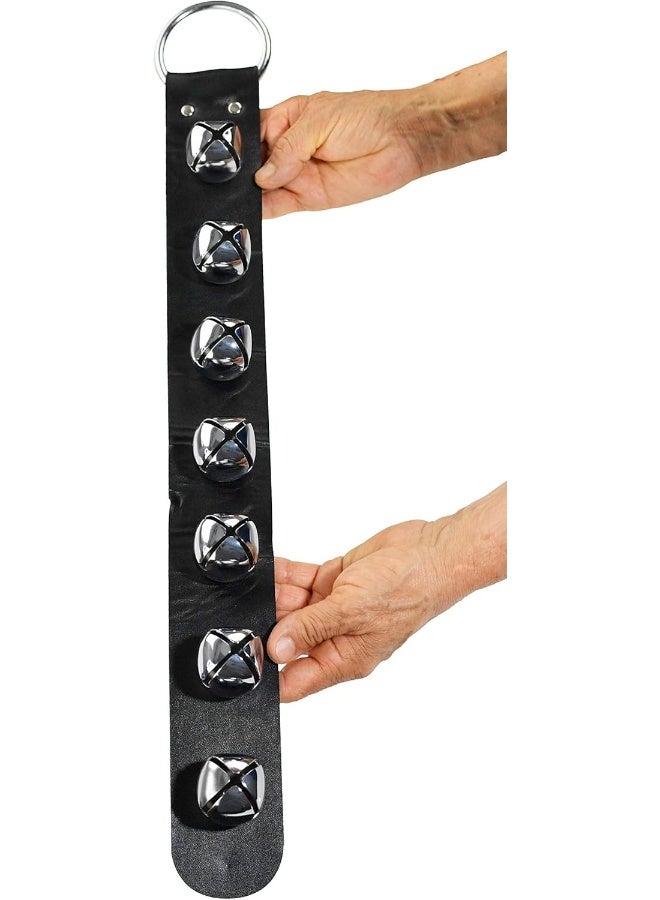 Home-X Silver Hanging Jingle Bells for Christmas Decor and Holiday Home Decorations - Image 2