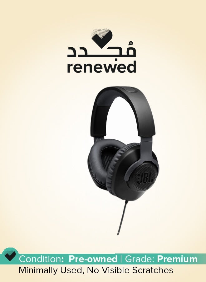 JBL Renewed - JBL Quantum 100 Wired Over-Ear Gaming Headset - Image 1