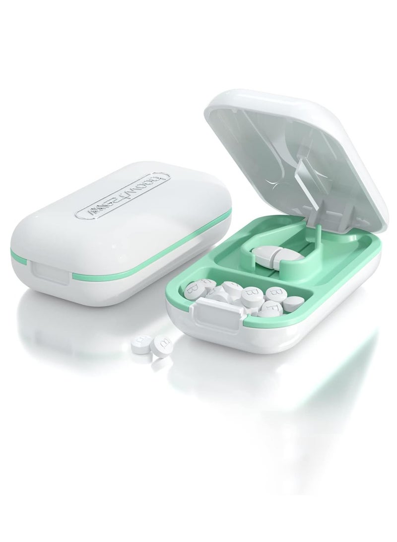 Generic Small Pill Cutter, Pill Splitter for Small or Large Pills, Cutting Vitamin Tablets, Portable and Beautiful Pill Crusher for Wallet Pocket - Image 1