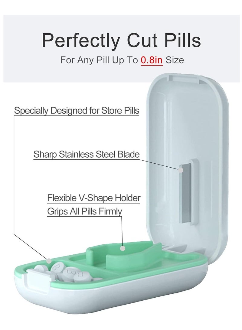 Generic Small Pill Cutter, Pill Splitter for Small or Large Pills, Cutting Vitamin Tablets, Portable and Beautiful Pill Crusher for Wallet Pocket - Image 2