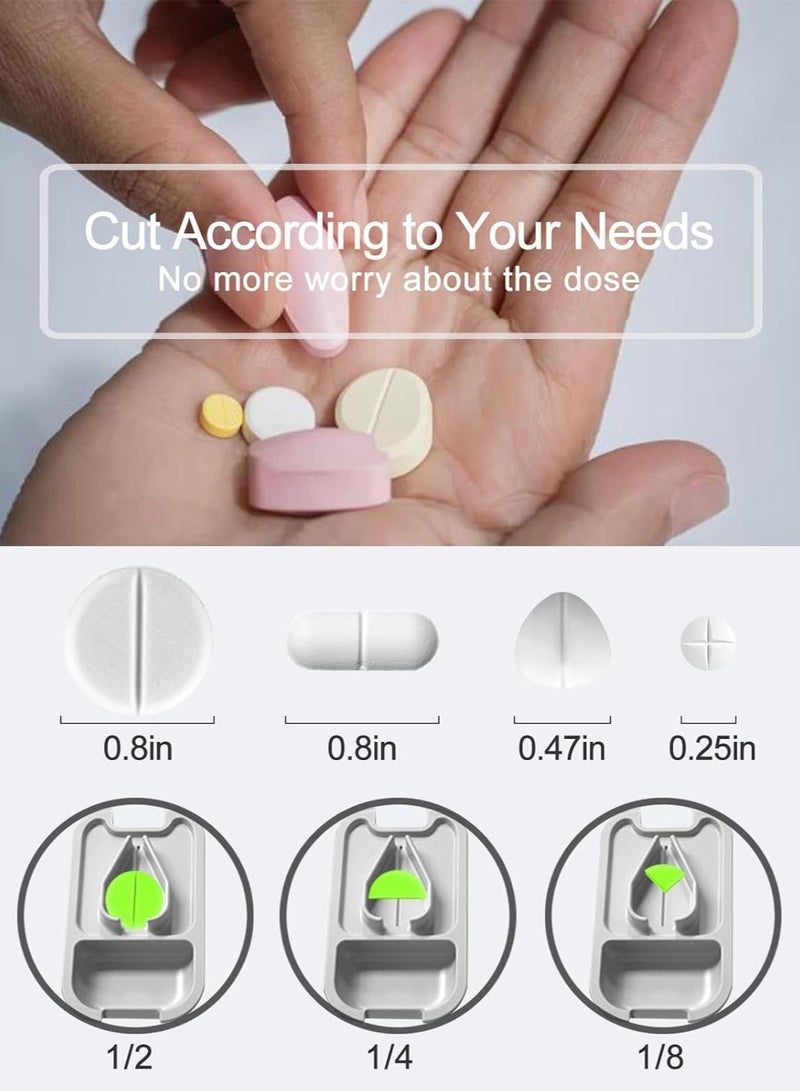 Generic Small Pill Cutter, Pill Splitter for Small or Large Pills, Cutting Vitamin Tablets, Portable and Beautiful Pill Crusher for Wallet Pocket - Image 3