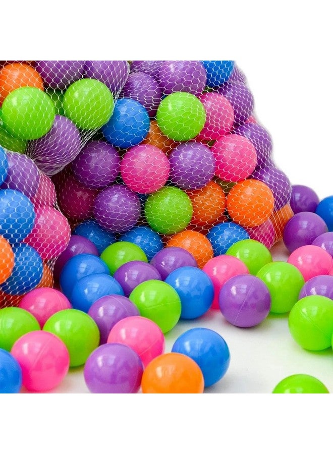 Wembley Pool Ball 50 Pcs 6 Cm Colorful Small Plastic Balls Safe Soft Ball For Baby Playing Items Indoor Easy To Grasp | Bpa-Free, Non-Toxic Ball - Isi Safety Certified, Softball, Multicolor - Image 1