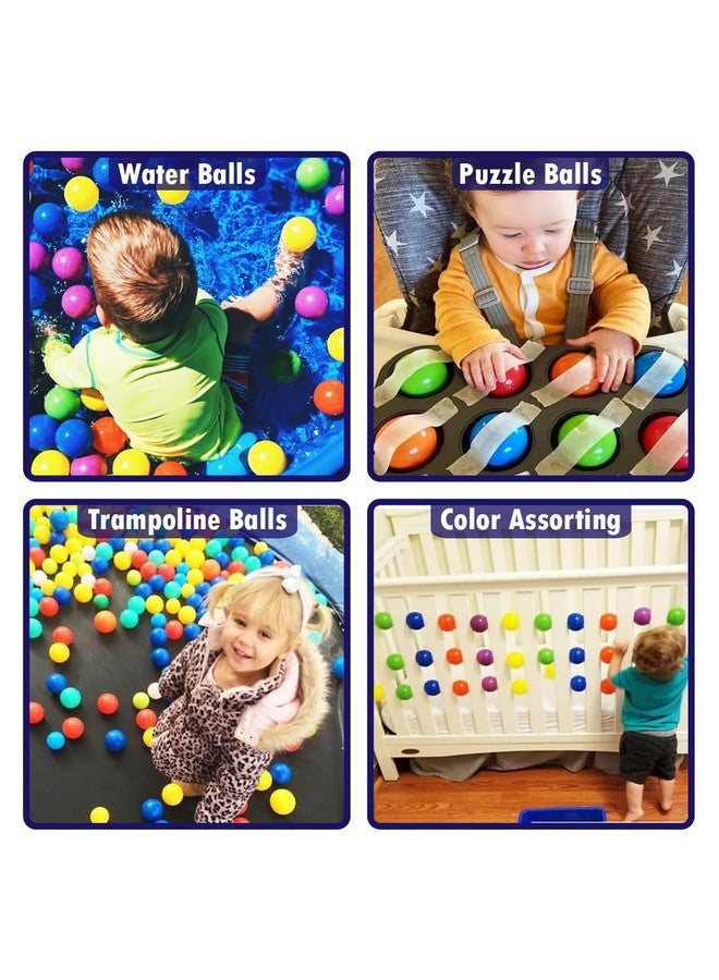 Wembley Pool Ball 50 Pcs 6 Cm Colorful Small Plastic Balls Safe Soft Ball For Baby Playing Items Indoor Easy To Grasp | Bpa-Free, Non-Toxic Ball - Isi Safety Certified, Softball, Multicolor - Image 4