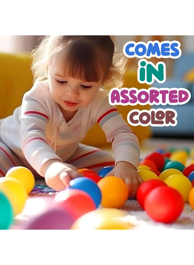 Wembley Pool Ball 50 Pcs 6 Cm Colorful Small Plastic Balls Safe Soft Ball For Baby Playing Items Indoor Easy To Grasp | Bpa-Free, Non-Toxic Ball - Isi Safety Certified, Softball, Multicolor - Image 3