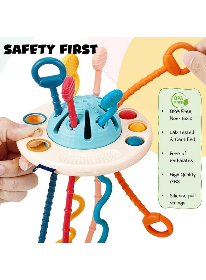 ويمبلي ألعاب سحب الخيوط للأطفال من عمر 4 أشهر فما فوق، ألعاب مونتيسوري للأطفال من عمر 6 إلى 12 شهرًا، ألعاب أطفال من السيليكون الآمن غذائيًا، ألعاب حركية دقيقة، ألعاب حسية للأطفال الصغار - معتمدة من BIS، متعددة الألوان - Image 3
