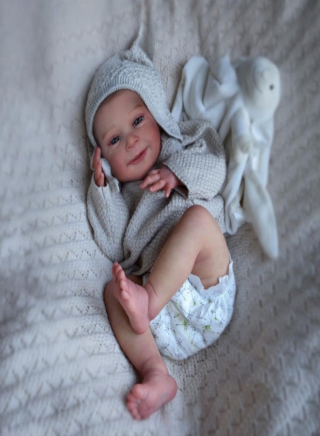 CHAREX Lifelike Reborn Baby Dolls Boy - 18 Inch Real Life Realistic Newborn Doll with Handmade Soft Cloth Body, Comes with Accessories - Gift for Kids Ages 3+ - Image 1