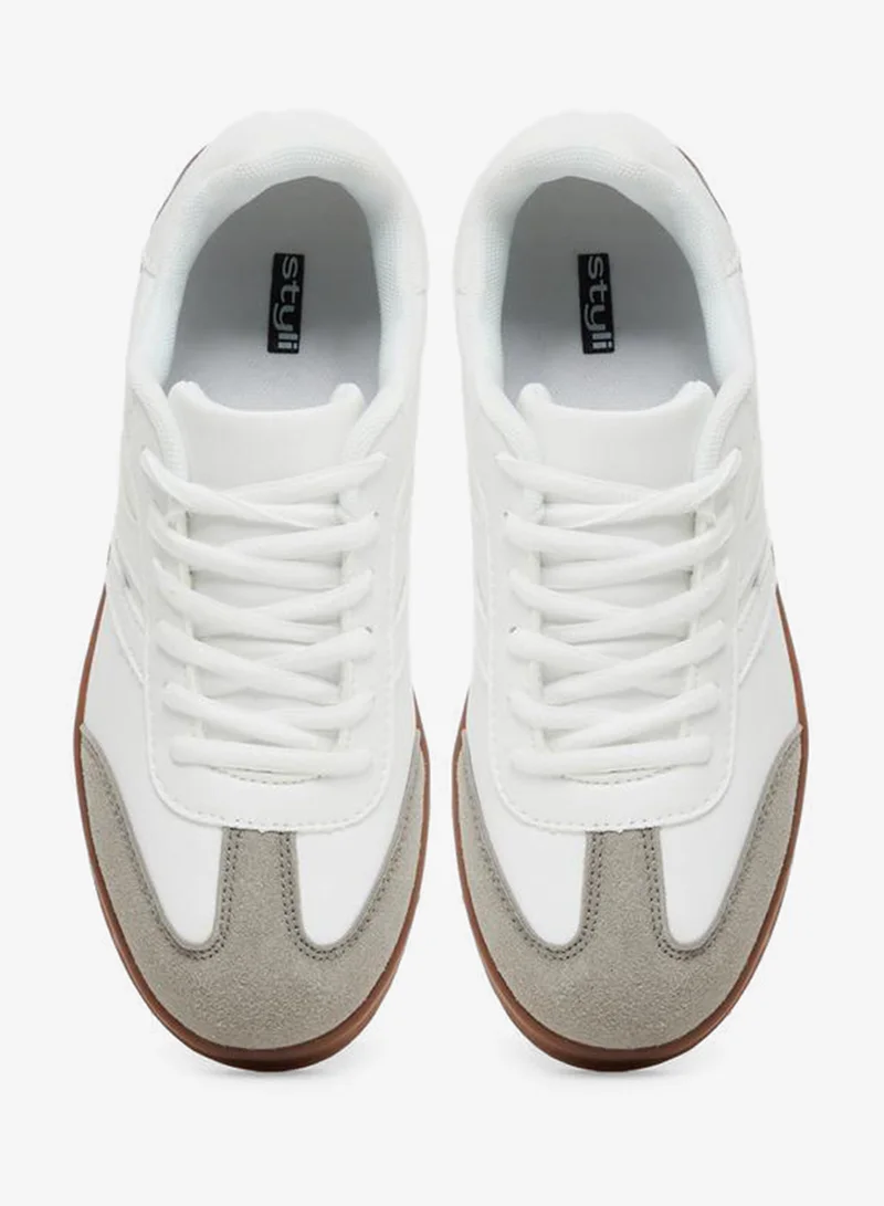 Styli  Retro Lace Up Sneakers for Women | Best Price UAE