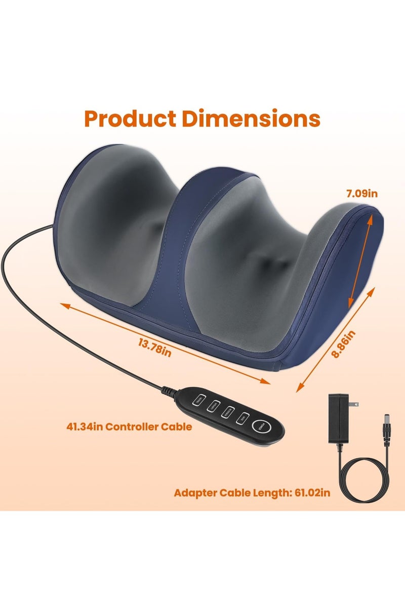 Foot Massager Machine with Heat – Shiatsu Foot and Calf Massager for Circulation & Pain Relief with Heat Kneading Rolling, 3 Modes & Intensities, Remote Control, Gifts for Men & Women - Image 2