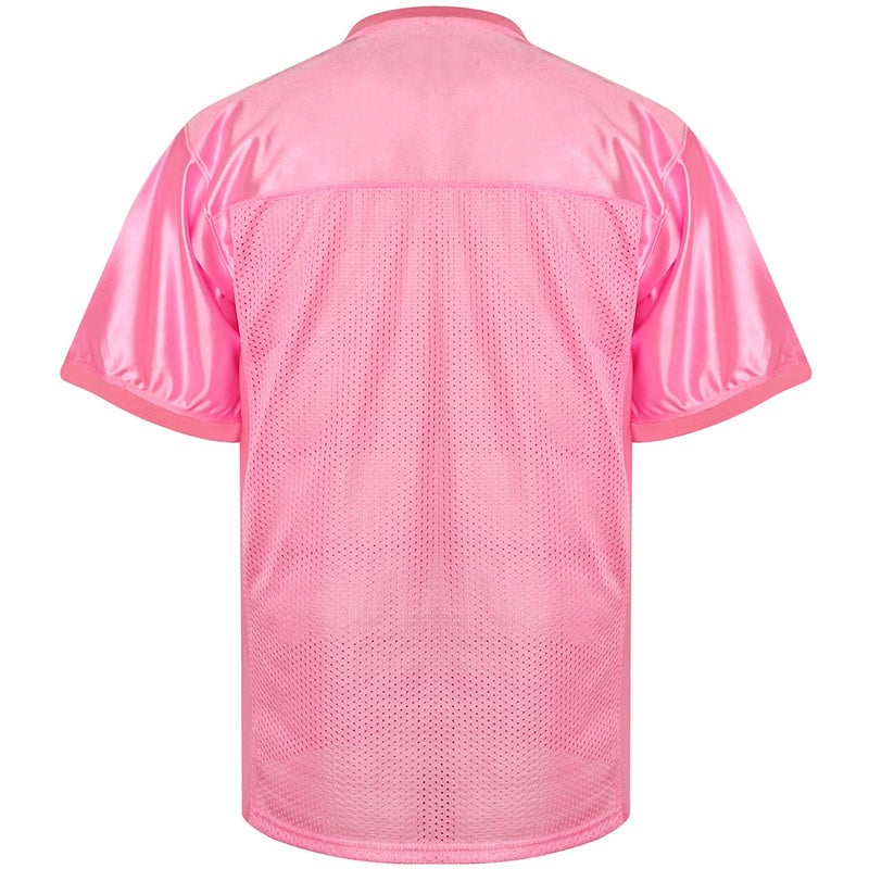 Phoneutrix Blank Football Jersey, Sports T-Shirt Hip Hop Jersey for Party (Medium, Pink) - Image 3