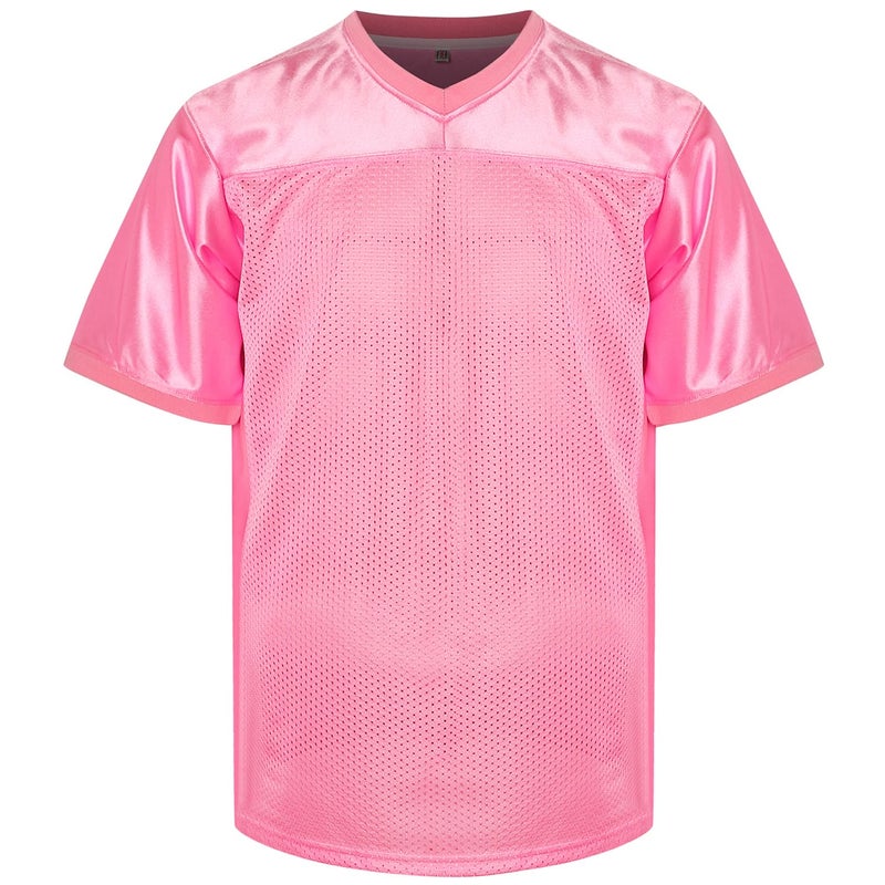 Phoneutrix Blank Football Jersey, Sports T-Shirt Hip Hop Jersey for Party (Medium, Pink) - Image 2