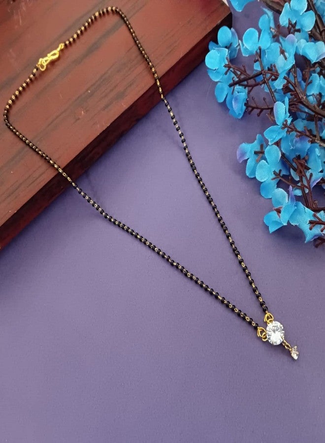 Efulgenz Ethnic Traditional CZ Mangalsutra for Women (Pack of 4) - Image 3