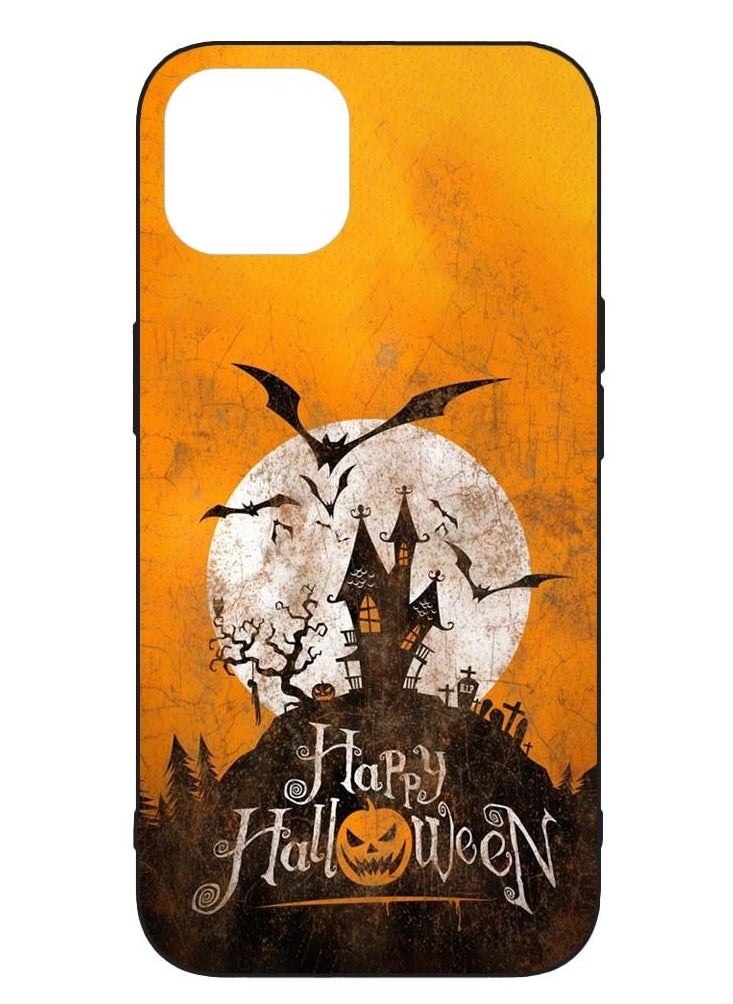 Service Zone - Protective Printed Mobile Covers Spooky Huanted House Happy Halloween For iPhone 14 Plus - Image 1