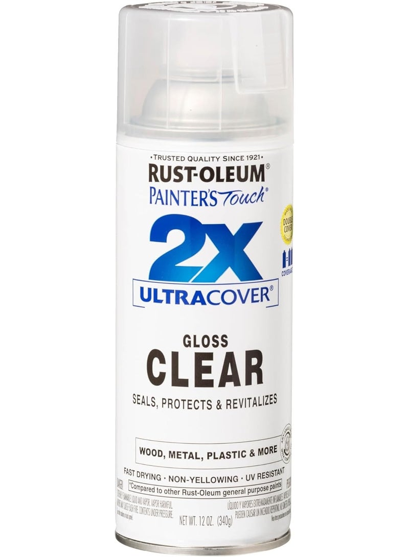 RUST-OLEUM Painter's Touch 2X Ultra Cover, Gloss Clear, 340 gm
