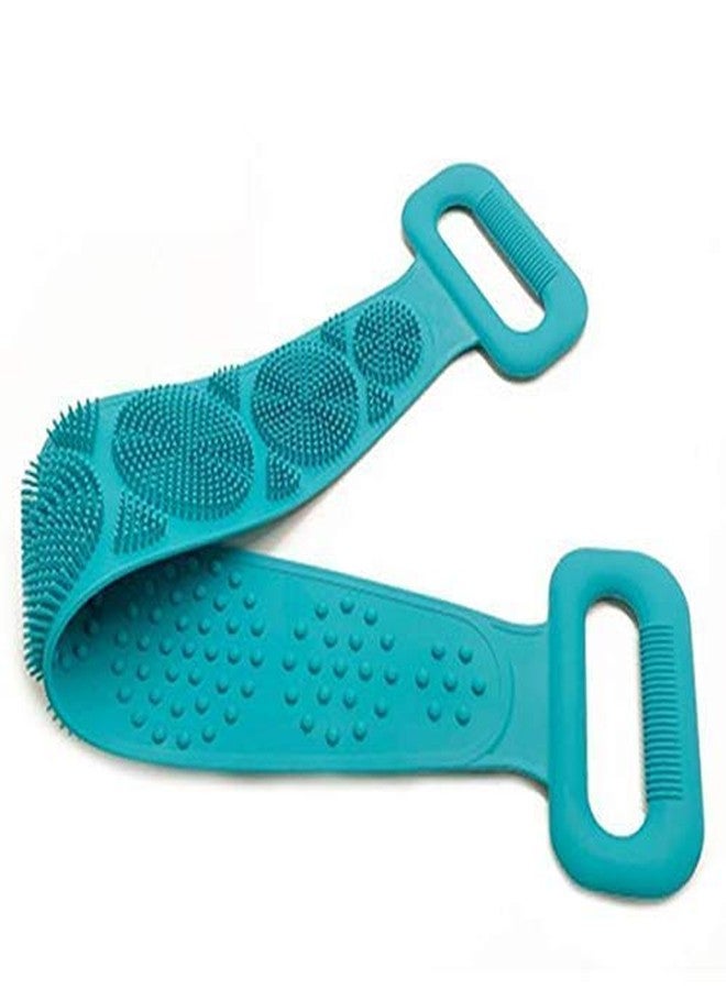 Drake Dual side Silicone Shower Massger Belt Back Scrubber Waterproof Belt for Shower - Image 2