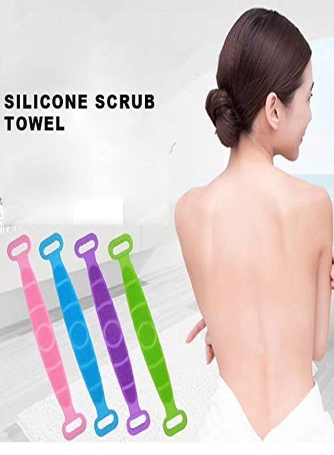 Drake Dual side Silicone Shower Massger Belt Back Scrubber Waterproof Belt for Shower - Image 4