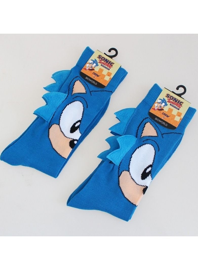 Vintage Fashion Men Women Uni Casual Cartoon Sony the hedgehog Socks  - Image 3