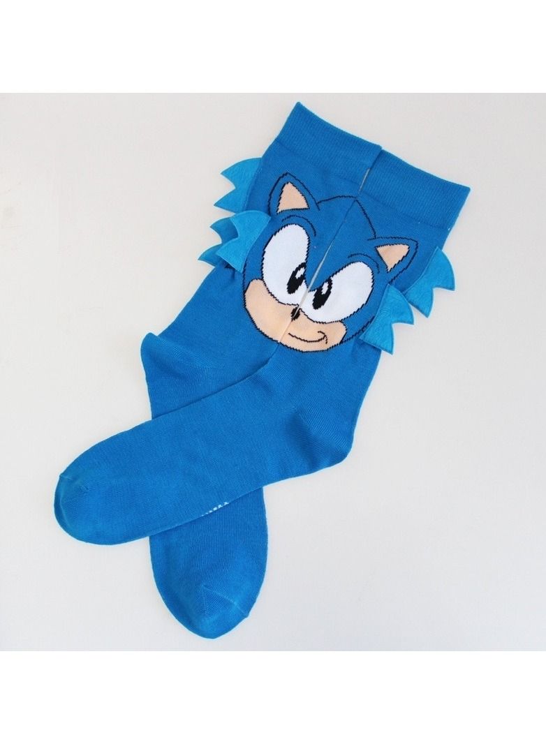 Vintage Fashion Men Women Uni Casual Cartoon Sony the hedgehog Socks  - Image 5
