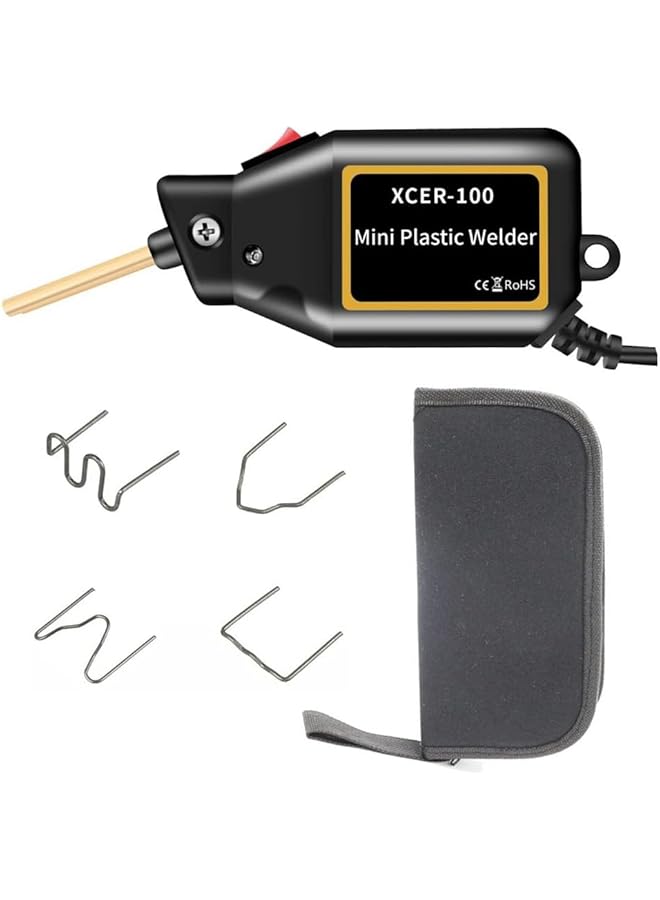 erorex Plastic Welding Machine Repair Kit Welders Hot Staplers Machine With 4 Types 400 Staples Pvc Repairing Machine Car Bumper Repairing Stapler Welding Tool - Image 1
