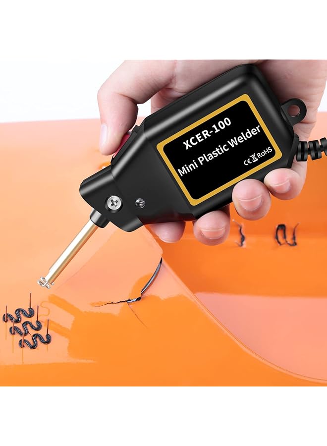 erorex Plastic Welding Machine Repair Kit Welders Hot Staplers Machine With 4 Types 400 Staples Pvc Repairing Machine Car Bumper Repairing Stapler Welding Tool - Image 2