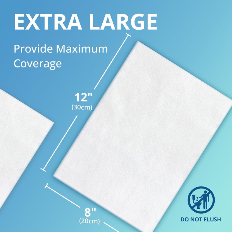 WhyWorry Ultra Thick Bathing Wipes for Adults Rinse Free, Large Body Wipes for Women, Men, Elderly Care & Cleaning, 8" x 12" Disposable Shower Washcloths for Gym & Camping, Fresh Scent, 50 Count - Image 2