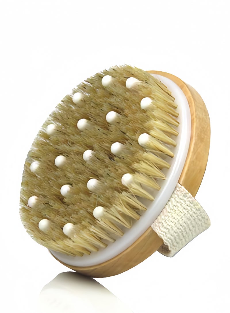 فرشاة الجسم الجافة والحمام، تقليل السيلوليت، فرشاة جافة للسيلوليت والصرف الليمفاوي، فرشاة الجسم للفرشاة الرطبة أو الجافة - تقشير لطيف لأكثر لينامة - Image 2