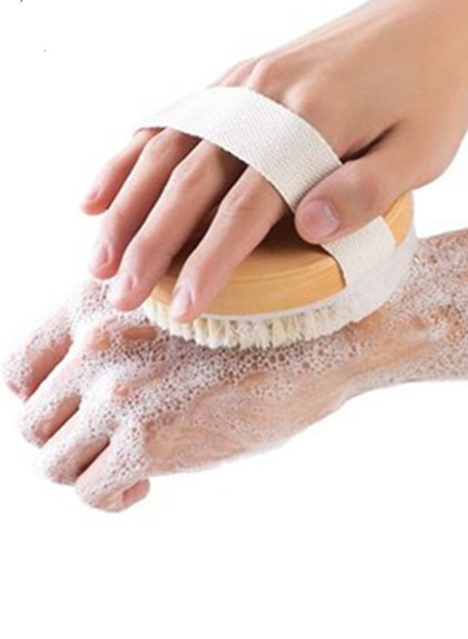 فرشاة الجسم الجافة والحمام، تقليل السيلوليت، فرشاة جافة للسيلوليت والصرف الليمفاوي، فرشاة الجسم للفرشاة الرطبة أو الجافة - تقشير لطيف لأكثر لينامة - Image 4