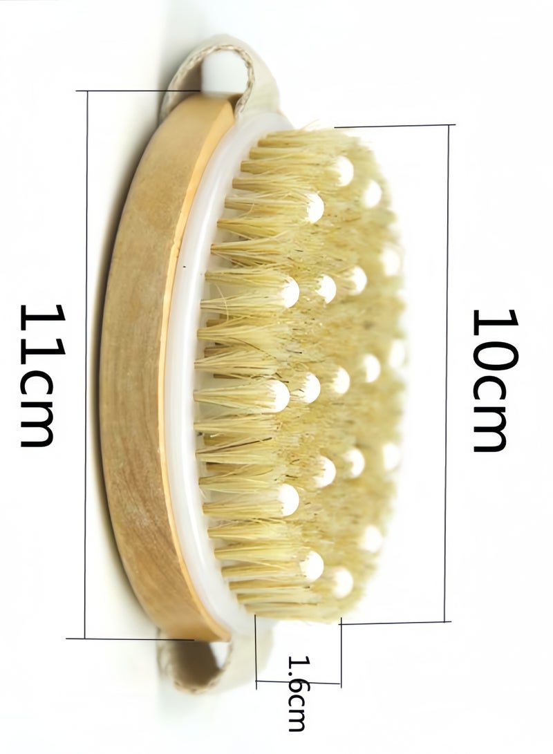 فرشاة الجسم الجافة والحمام، تقليل السيلوليت، فرشاة جافة للسيلوليت والصرف الليمفاوي، فرشاة الجسم للفرشاة الرطبة أو الجافة - تقشير لطيف لأكثر لينامة - Image 3