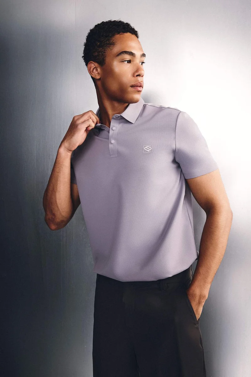 ديفاكتو Standard Fit Short Sleeve Polo T-Shirt